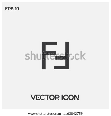 Fendi logo vector icon illustration. F letter vector icon.Premium quality.