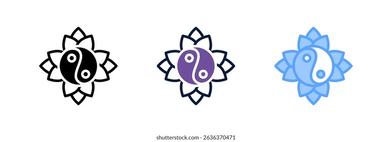 Feng Shui Icon Element For Design And Vector