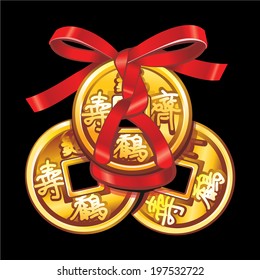 Feng Shui talismans: chinese coins.