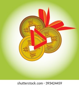 Feng shui three coins