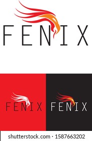 fenix logo vector illustration bird