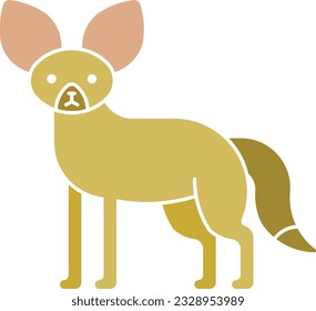 Fennec Fox fox desert dog animal Flat