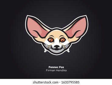 Fennec Fox Sport Logo Design Vector