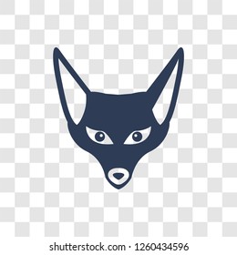 Fennec icon. Trendy Fennec logo concept on transparent background from Desert collection