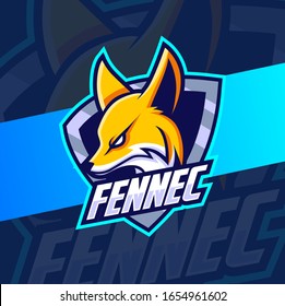 fennec mascot esport logo designs