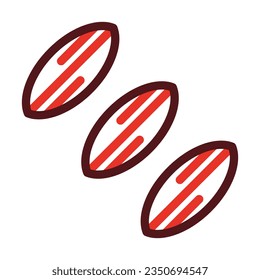 Fennel Thick Line Two Color Icons For Personal And Commercial Use.
