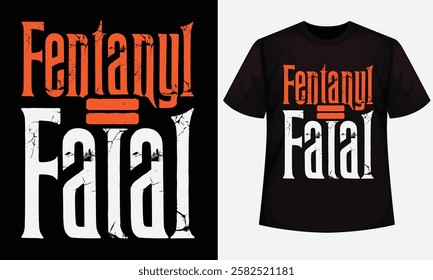  Fentanyl Awareness design for t-shirt, bags, mugs, stickers, banner, poster, icon, logo etc. Fully Editable Print Ready Template - Vector.