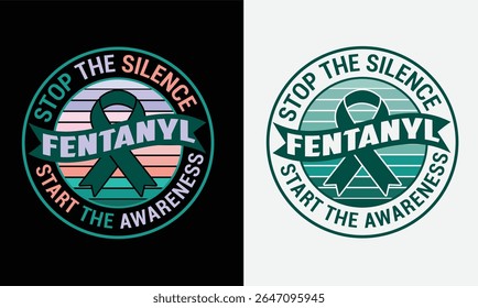 Fentanyl prevention and awareness day design for  t shirt and other uses.