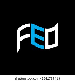 Diseño del logotipo de FEO, logotipo simple y moderno de FEO. FEO diseño de alfabeto lujoso  