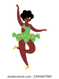 feria cali dancer vector isolated