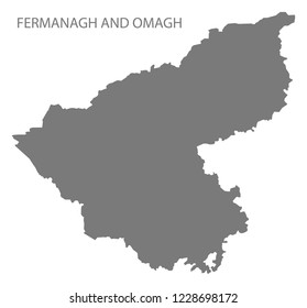 Fermanagh and Omagh map grey