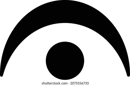 Fermata icon. It is a simple vector illustration.