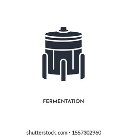 fermentation icon. simple element illustration. isolated trendy filled fermentation icon on white background. can be used for web, mobile, ui.