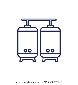 fermentation line icon on white
