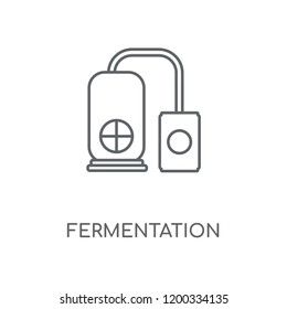 Fermentation linear icon. Fermentation concept stroke symbol design. Thin graphic elements vector illustration, outline pattern on a white background, eps 10.