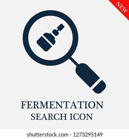 Fermentation search icon. Editable Fermentation search icon for web or mobile.