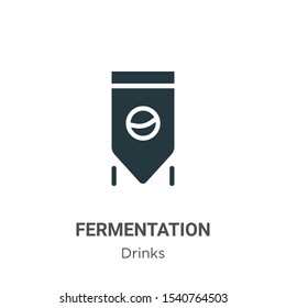 Fermentation vector icon on white background. Flat vector fermentation icon symbol sign from modern drinks collection for mobile concept and web apps design.