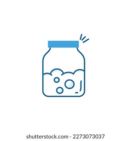 Fermented food vector line icon
