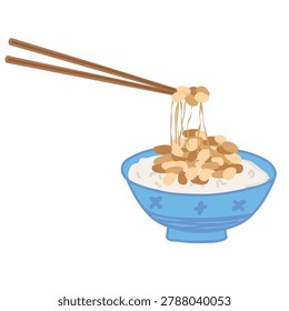Fermented natto soybeans and