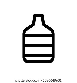 Fermenter. Editable stroke vector icon.