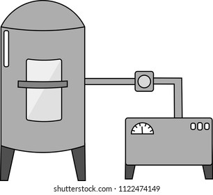 Fermentor or fermenter model