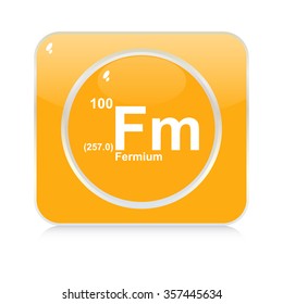fermium chemical element button