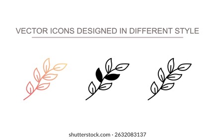 Fern-Symboldesign auf weißem Hintergrund, Stockgrafik