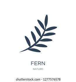 fern icon vector on white background, fern trendy filled icons from Nature collection, fern vector illustration