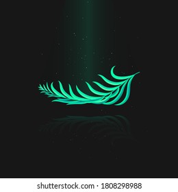 Fern-Blätter fliegen für Dekorationsdesign. 