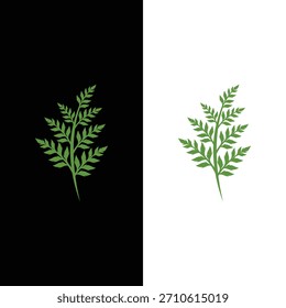 Plantilla de diseño de logotipo de hoja de helecho