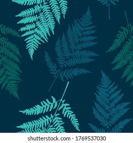 Fern leaf seamless pattern background. Vector Illustration EPS10