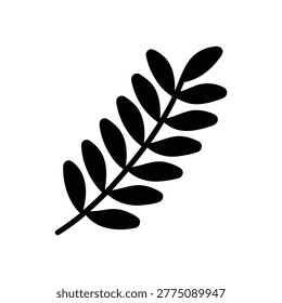 Fern Leaf silhouette vector art Illustration