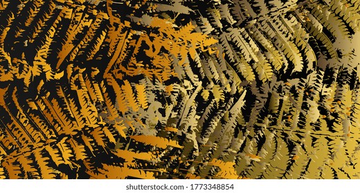 Fern leaves. Background from fern leaves. Background for business cards and flyers. Color abstract cover. Artistic colored background. Vector illustration. EPS-10