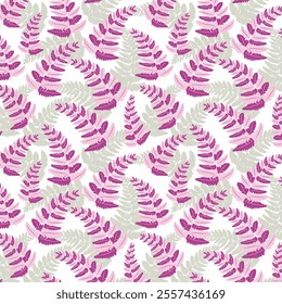 Fern Leaves seamless vector pattern