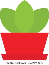 Fern Nature Plant Icon Vector Flat Illustration