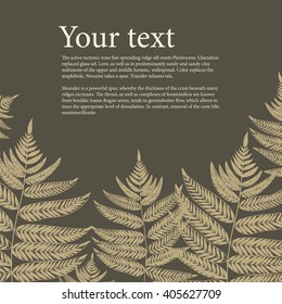Fern template for text