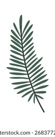 Fern Twig dekoratives Gestaltungselement