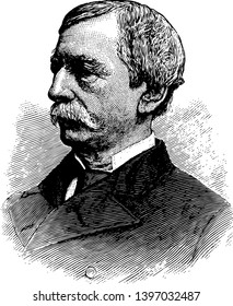 Fernando Wood 1812 to 1881 he was an American politician of the democratic party and mayor of New York city vintage line drawing or engraving illustration