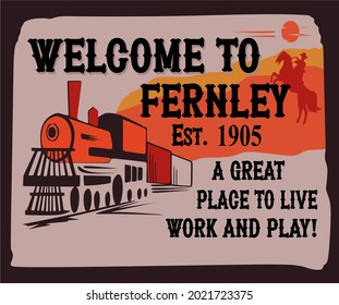 Fernley with the orange carriage