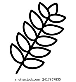Ferns icon line vector illustration