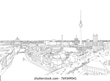 The Fernsehturm, Berlin, Germany - Skyline