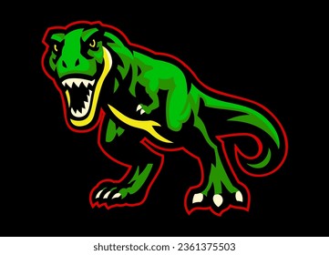 Ferocious T-rex Mascot Vector Illustration