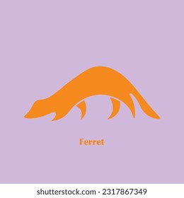 Ferret animal logo design that is suitable for your business.