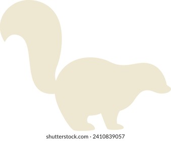 Ferret Animal Silhouette Vector Illustration