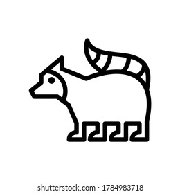 ferret icon or logo isolated sign symbol vector illustration - high quality black style vector icons
