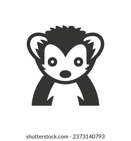 Ferret Icon on White Background - Simple Vector Illustration