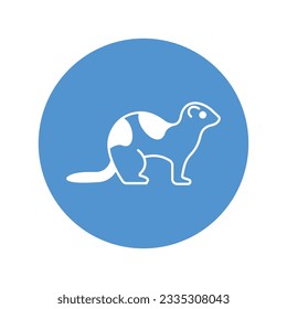 Ferret Vector icon which can easily modify or edit

