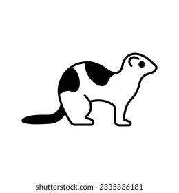 Ferret Vector icon which can easily modify or edit

