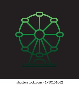 ferries wheel nolan icon. Simple thin line, outline vector of Carnival and amusement icons for ui and ux, website or mobile application