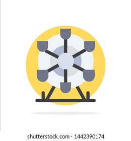 Ferris, Park, Wheel, Canada Abstract Circle Background Flat color Icon